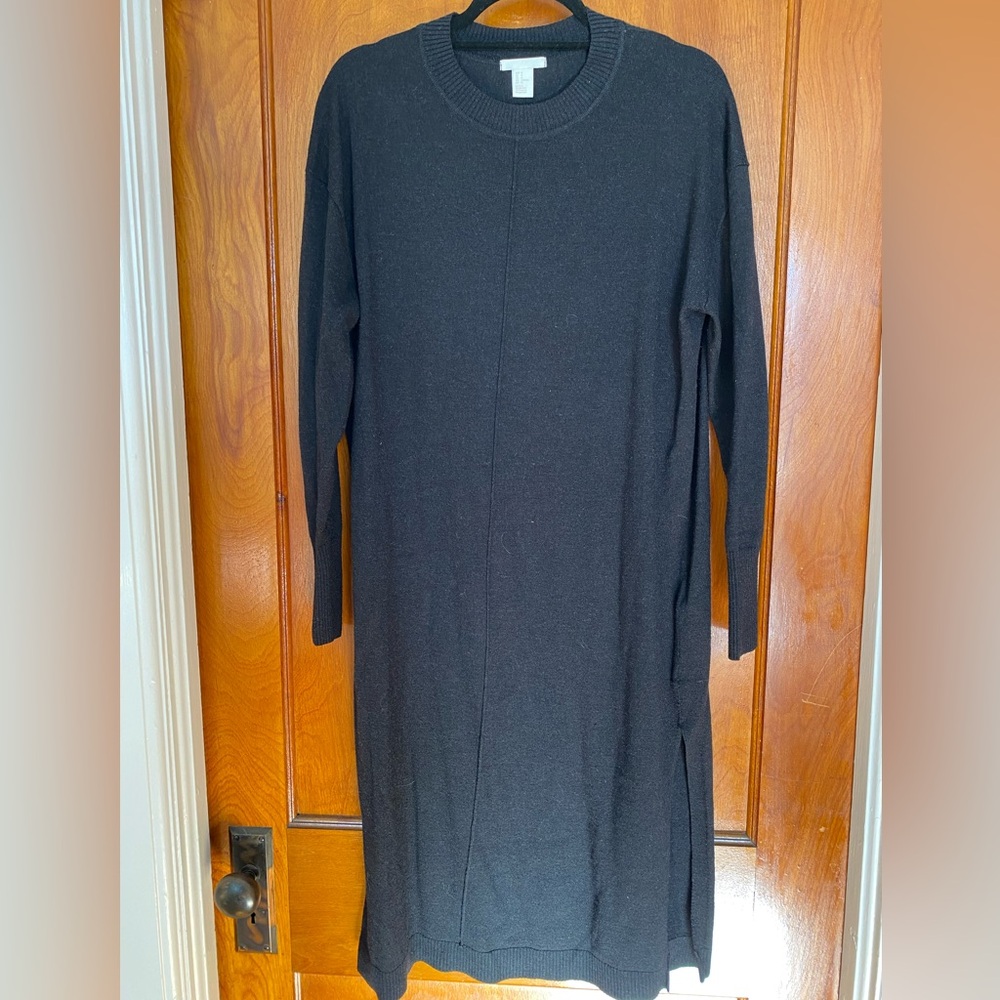 H&M Black Sweater Dress Size M